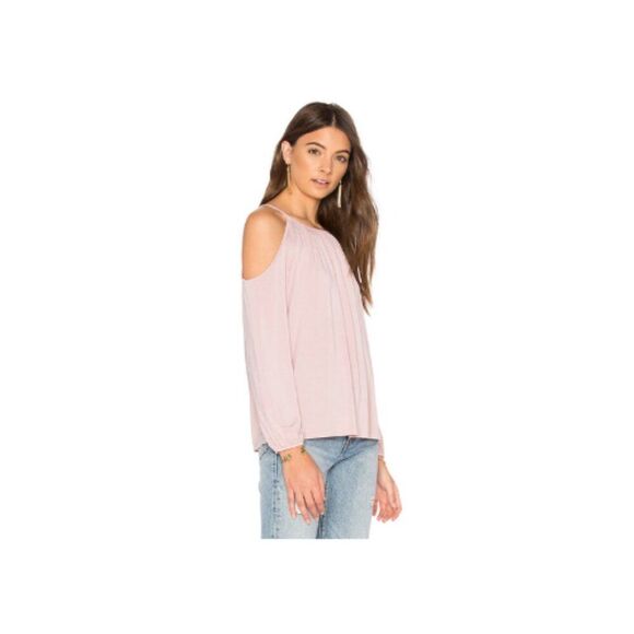 krisa Cold Shoulder top in Size Small Color Novelle NWT $132 - Picture 2 of 7